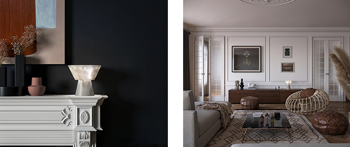 ICONIC, the new family of alabaster lighting elements in a full 