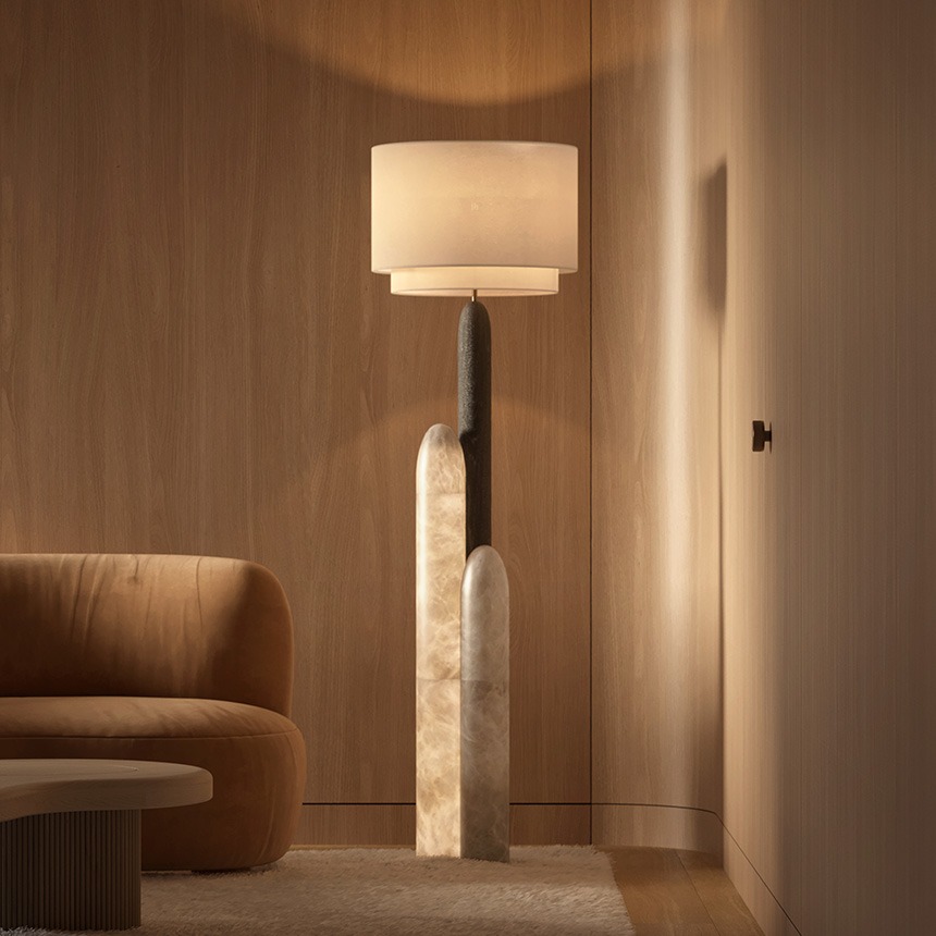 Floorlamp HI NO NE. ヒ ノ ネ